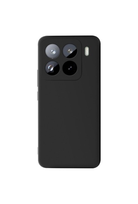 Cover in silicone opaco nera per Xiaomi 15 Pro