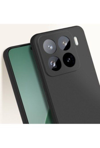 Cover in silicone opaco nera per Xiaomi 15 Pro