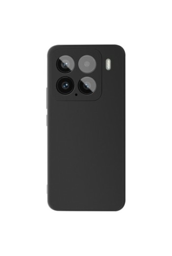 Cover in silicone opaco nera per Xiaomi 15