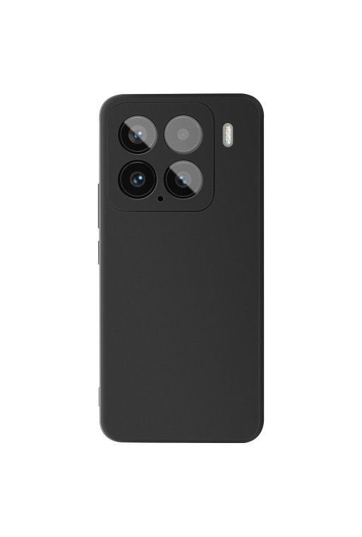 Cover in silicone opaco nera per Xiaomi 15