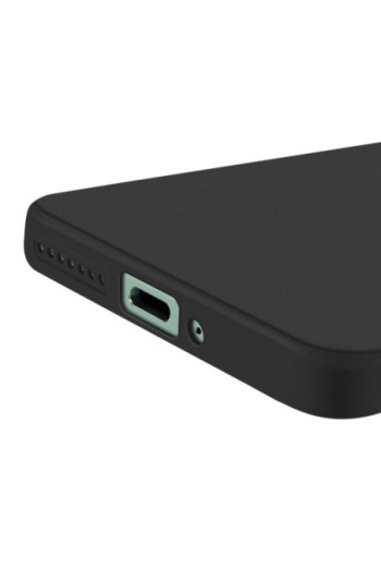 Cover in silicone opaco nera per Xiaomi 15