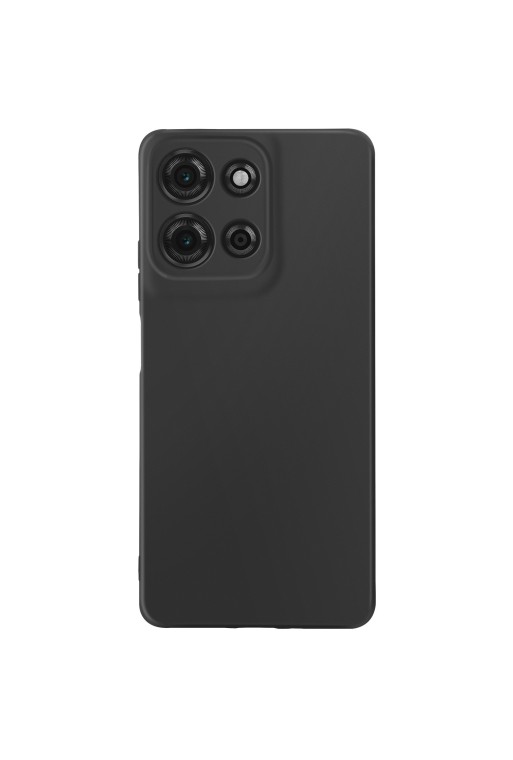 Cover in silicone opaco nera per Motorola Moto G75