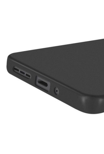 Cover in silicone opaco nera per Motorola Moto G75