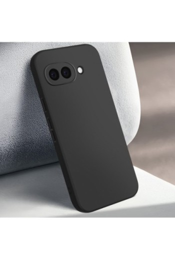 Cover in silicone opaco nera per Google Pixel 9a