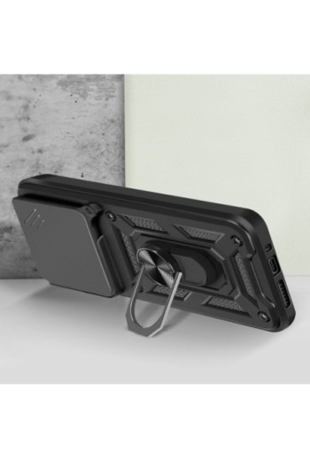 Cover con anello Xiaomi 15 Antiurto con copertura fotocamera Nero Mayaxess