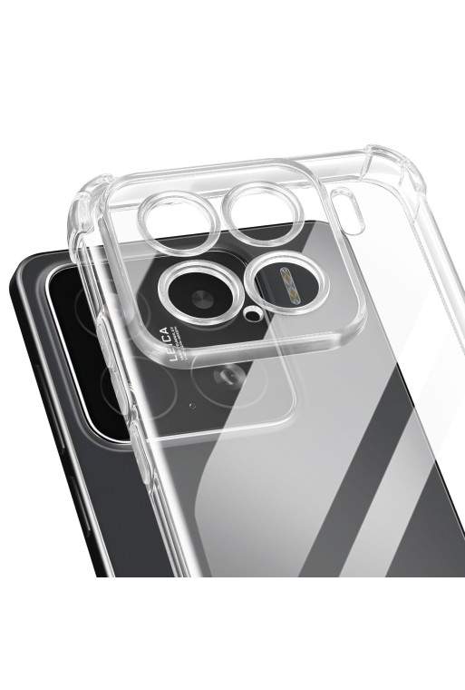 Custodia Xiaomi 15 Pro con angoli paracolpi Trasparente