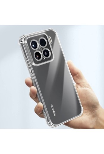 Custodia Xiaomi 15 Pro con angoli paracolpi Trasparente