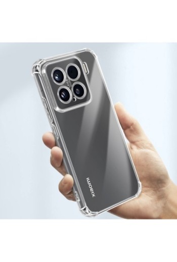 Custodia Xiaomi 15 con angoli paracolpi Trasparente