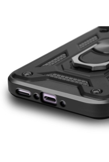 Custodia anello Samsung Galaxy A56 Antiurto con copertura per fotocamera Nero Mayaxess