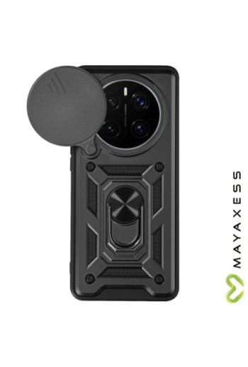 Cover antiurto con anello magnetico per Honor Magic 7 Pro Nera Mayaxess