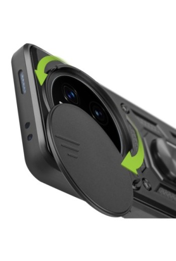 Cover antiurto con anello magnetico per Honor Magic 7 Pro Nera Mayaxess