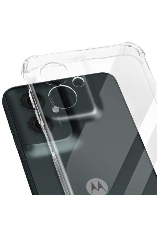 Cover Motorola Moto G55 à Monete Paraurti Trasparente