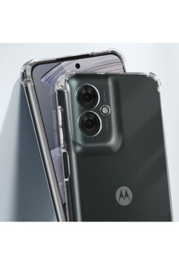 Cover Motorola Moto G55 à Monete Paraurti Trasparente
