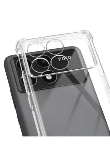 Cover Xiaomi Poco F6 Pro à Monete Paraurti Trasparente