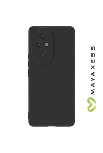 Cover Honor 200 Pro Silicone flessibile Nero Mayaxess
