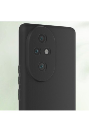 Cover Honor 200 Pro Silicone flessibile Nero Mayaxess