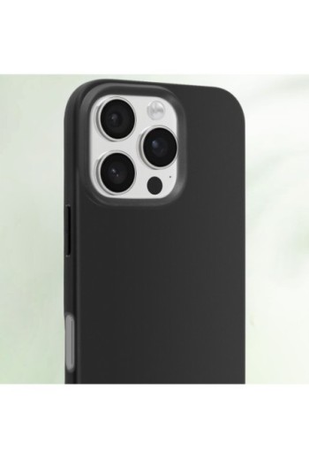 Cover iPhone 16 Pro Silicone flessibile Nero Mayaxess