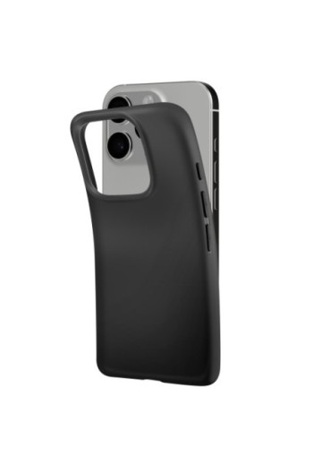 Cover iPhone 16 Pro Silicone flessibile Nero Mayaxess