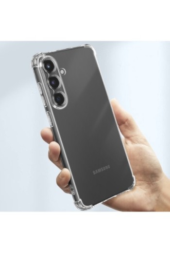 Cover Samsung Galaxy S25 à Paraurti a moneta Trasparente
