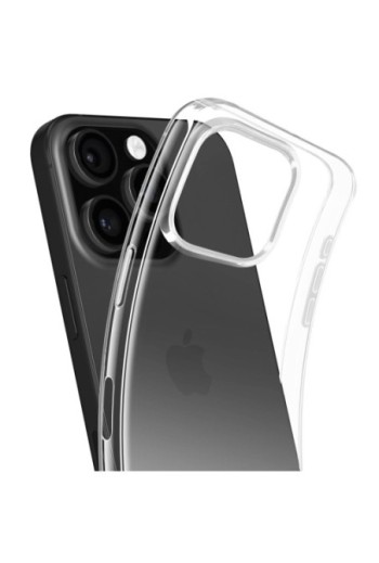 Cover iPhone 16 Pro Silicone flessibile Trasparente Mayaxess