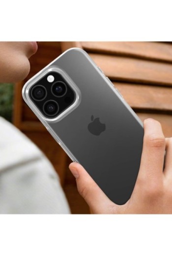 Cover iPhone 16 Pro Silicone flessibile Trasparente Mayaxess