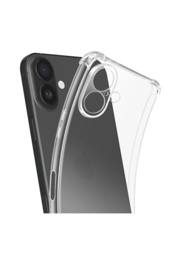 Cover iPhone 16 Angoli del paraurti rinforzati Trasparente Mayaxess