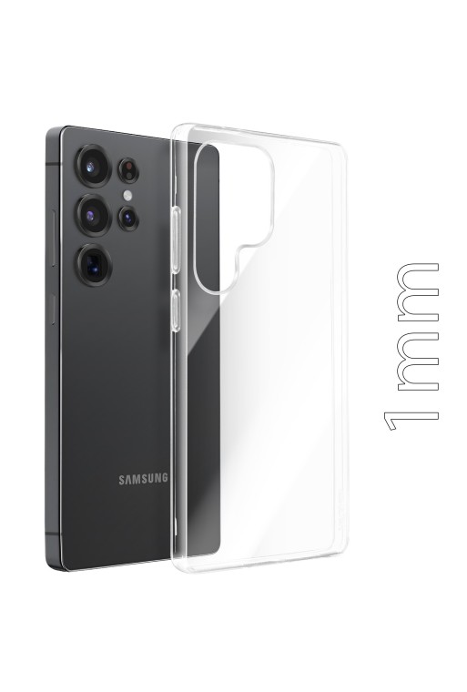 Cover Samsung Galaxy S25 Ultra Protezione fine 1 mm Trasparente
