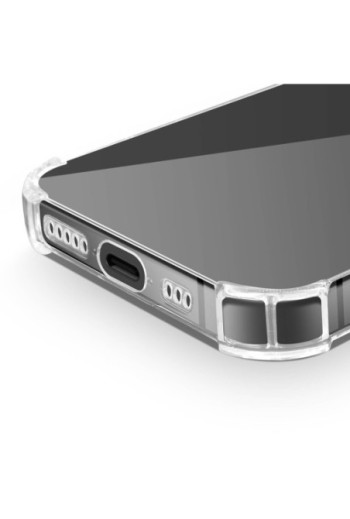 Cover iPhone 16 Pro Angoli del paraurti rinforzati Trasparente Mayaxess