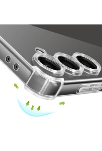 Cover Samsung Galaxy S24 FE Angoli del paraurti rinforzati Trasparente Mayaxess