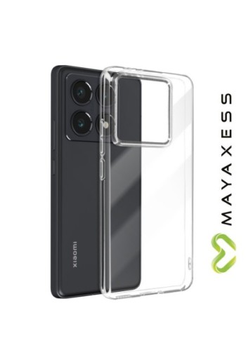 Cover Xiaomi 14T Pro Silicone flessibile Trasparente Mayaxess
