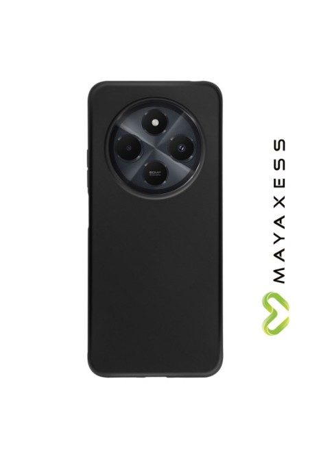 Cover Xiaomi Redmi 14C Silicone flessibile Nero Mayaxess