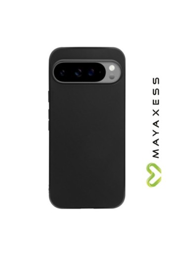 Cover Google Pixel 9 Pro XL Silicone flessibile Nero Mayaxess