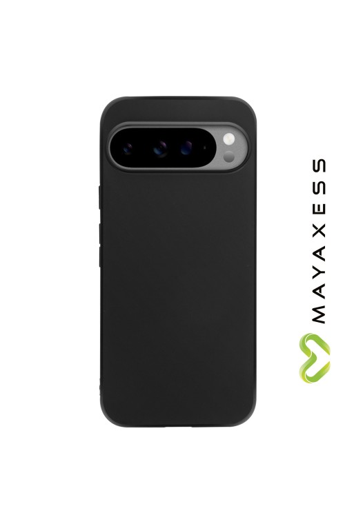 Cover Google Pixel 9 Pro XL Silicone flessibile Nero Mayaxess