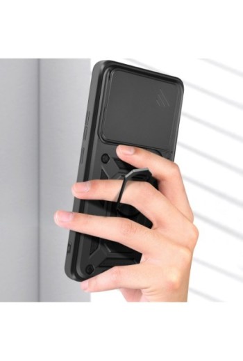 Cover con anello Xiaomi 14T Pro Antiurto con copertura per fotocamera Nero Mayaxess