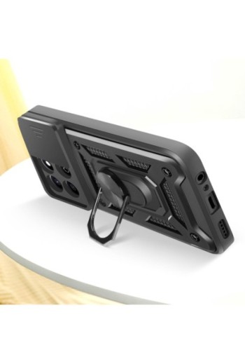 Cover con anello Honor 200 Smart Antiurto con copertura per fotocamera Nero Mayaxess
