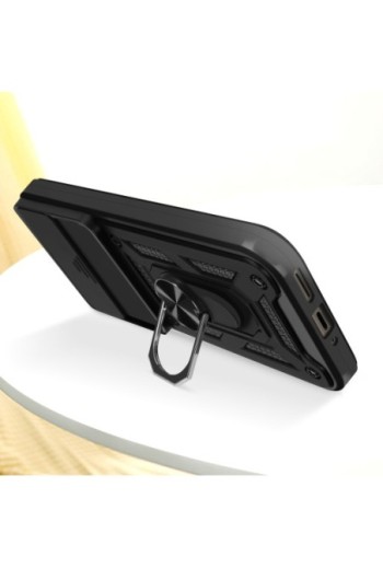 Cover con anello Google Pixel 9 Pro / 9 Antiurto con copertura per fotocamera Nero Mayaxess