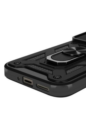 Cover con anello Google Pixel 9 Pro / 9 Antiurto con copertura per fotocamera Nero Mayaxess