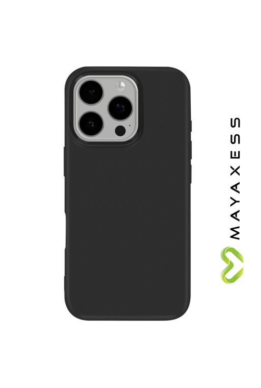 Cover iPhone 16 Pro Max Flessibilità e migliore protezione Nero Mayaxess