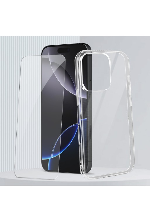 Kit protezione iPhone 16 Pro Max Protezione integrale Trasparente Mayaxess