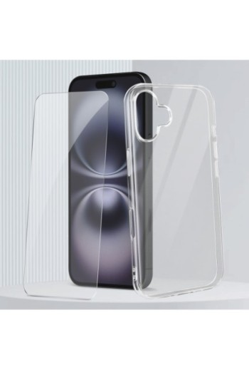 Kit protezione iPhone 16 Plus Protezione integrale Trasparente Mayaxess