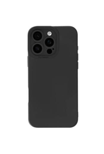 Cover in silicone per iPhone 16 Pro - nera
