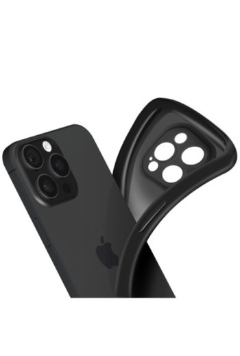 Cover in silicone per iPhone 16 Pro - nera