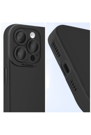Cover in silicone per iPhone 16 Pro - nera