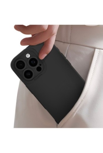 Cover in silicone per iPhone 16 Pro - nera