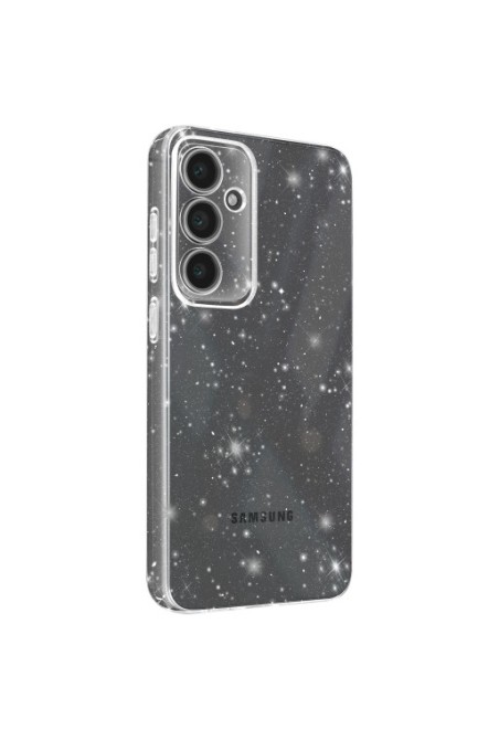 Cover con glitter per Samsung Galaxy S24 FE - silicone trasparente