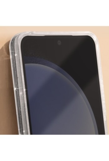 Cover con glitter per Samsung Galaxy S24 FE - silicone trasparente