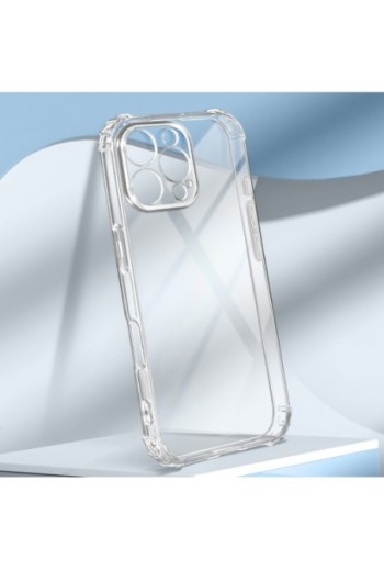 Cover anti-urto per iPhone 16 Pro Max trasparente flessibile