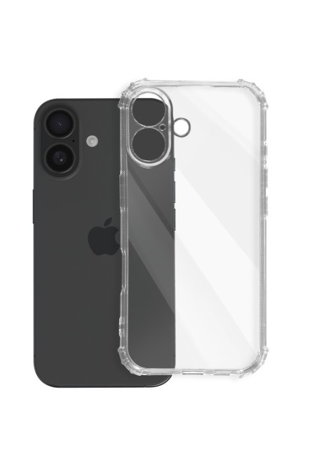 Cover anti-urto per iPhone 16 trasparente flessibile