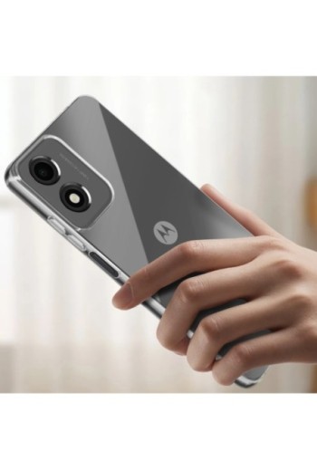 Cover per Motorola Moto E14 trasparente - ultra sottile e anti-urto da 0 3 mm