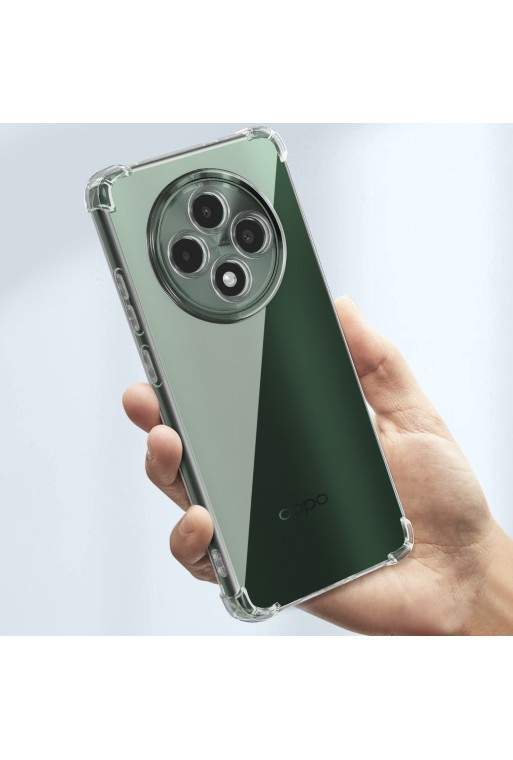 Cover anti-urto per Oppo Reno 12F 5G trasparente flessibile